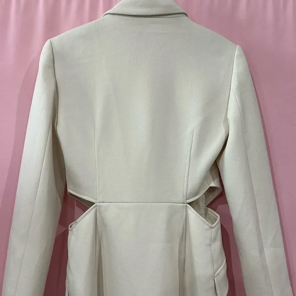Jonathan Simkhai Jada Cut-Out Mini Blazer Dress- Sz 4 - Picture 5 of 15